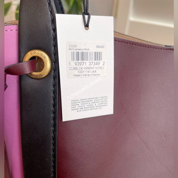 🔥NeW! Coach Harmony Colorblock Hobo - Picture 14 of 16